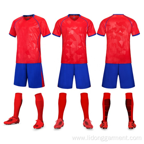 Custom Training Jersey Mesh Men Wear Soccer Uniforms